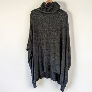American Eagle Turtleneck Sweater Poncho One Size